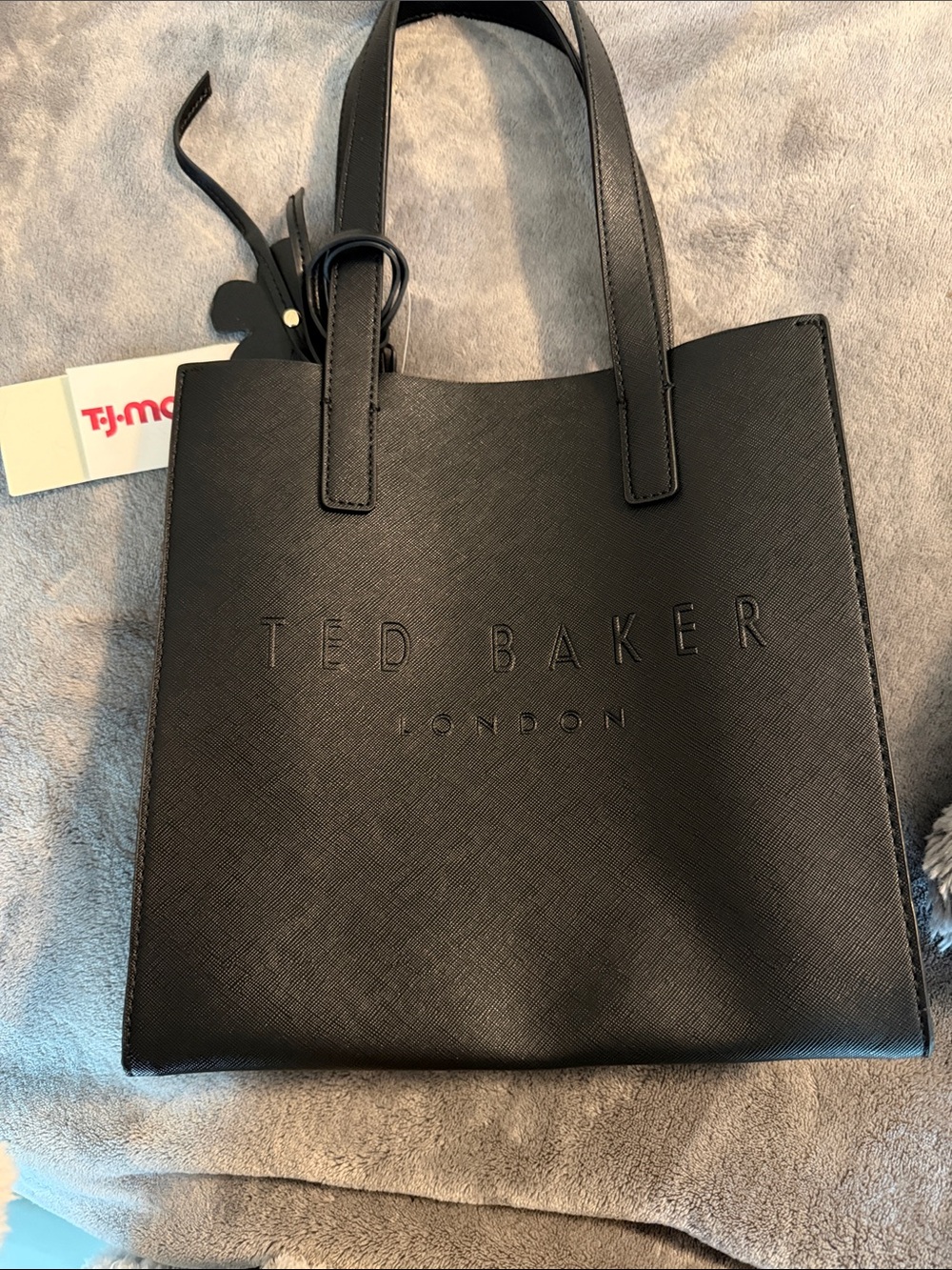 Ted Baker Black Saffiano Leather Tote